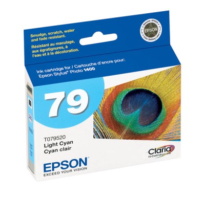 Genuine Epson High CapacityLight Cyan Inkjet Cartridge compatible with the Epson (Epson79) T079520