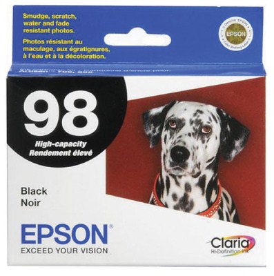 Genuine Epson Black Inkjet Cartridge compatible with the Epson (Epson98) T098120